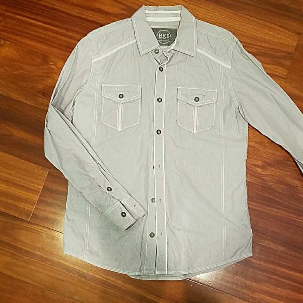 double pocket button down bke